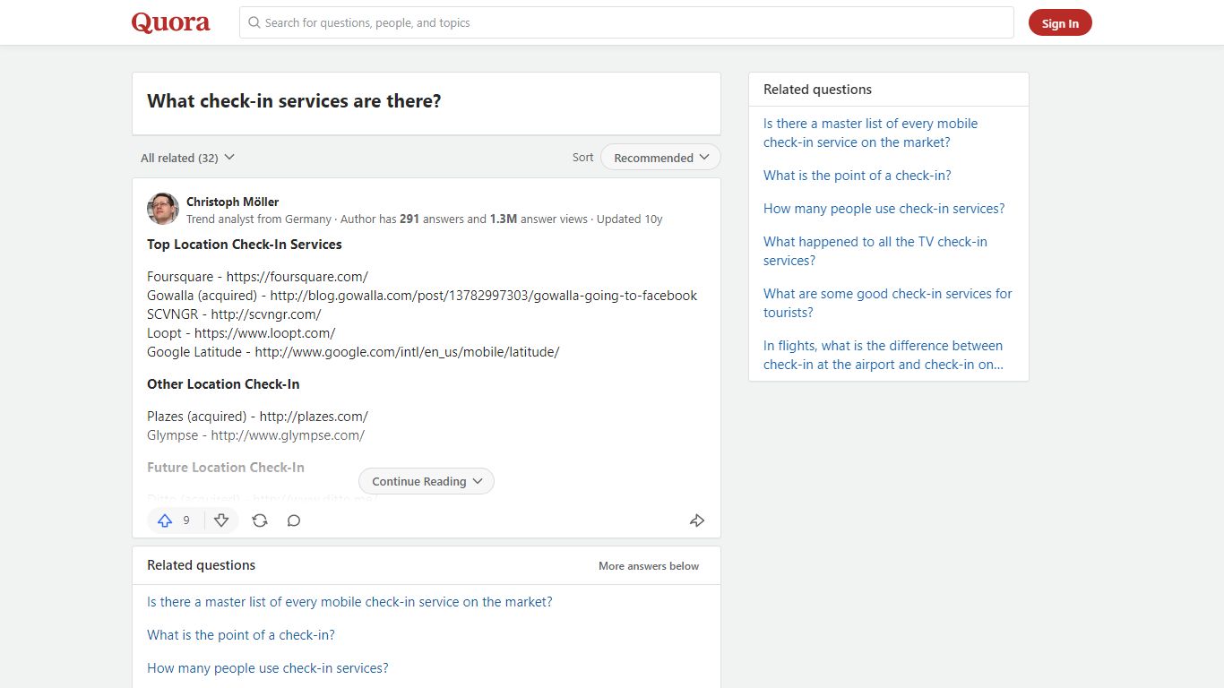 What check-in services are there? - Quora
